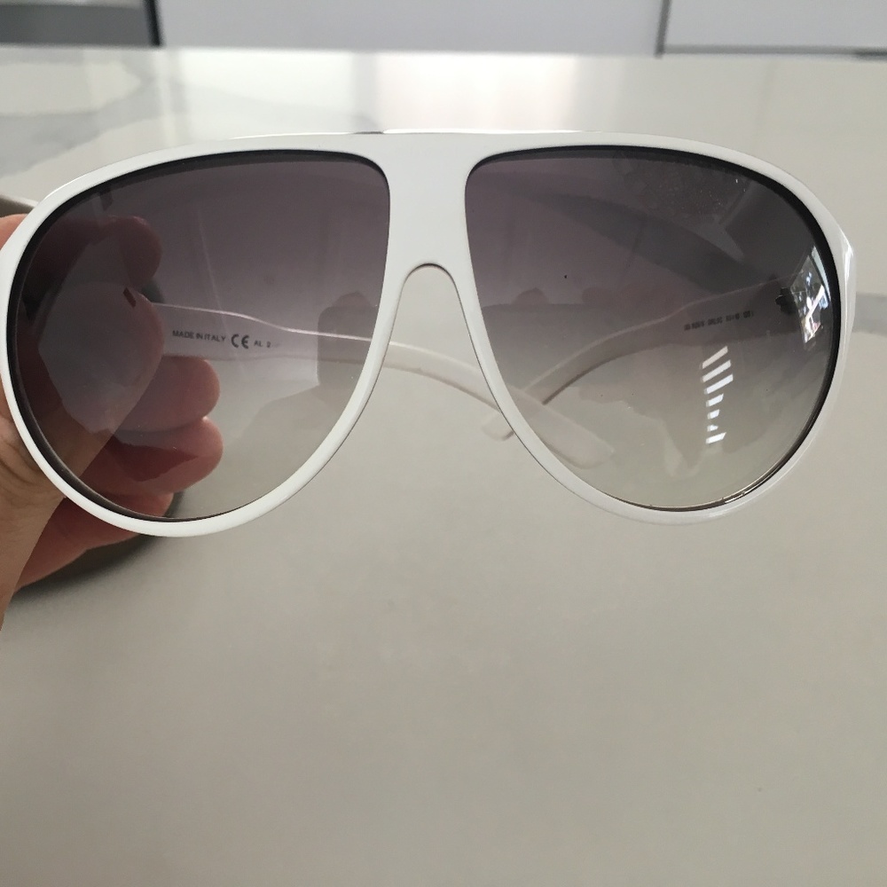 Gucci white sunglasses